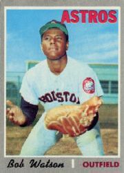 1970 Topps Baseball Cards      407     Bob Watson